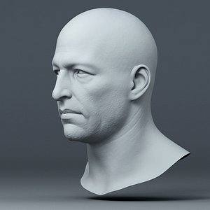 Realistic Male Head