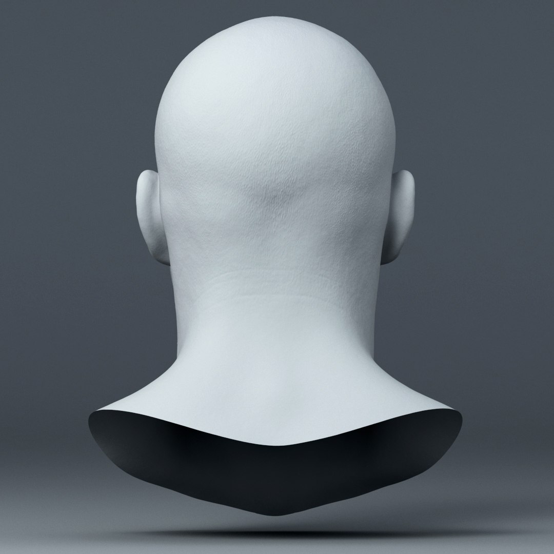Realistic Male Head Model - TurboSquid 1369307