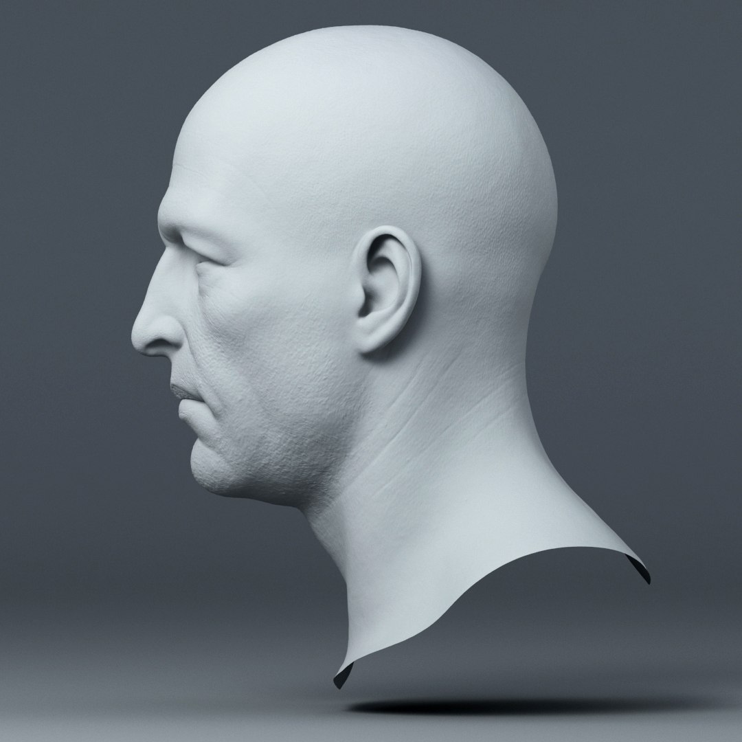 Realistic Male Head Model - TurboSquid 1369307