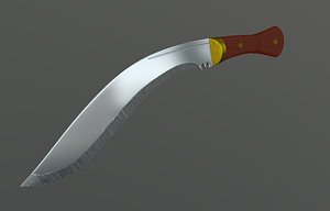 3d model kukri weapon