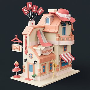 Cartoon Boutique 01 3D model