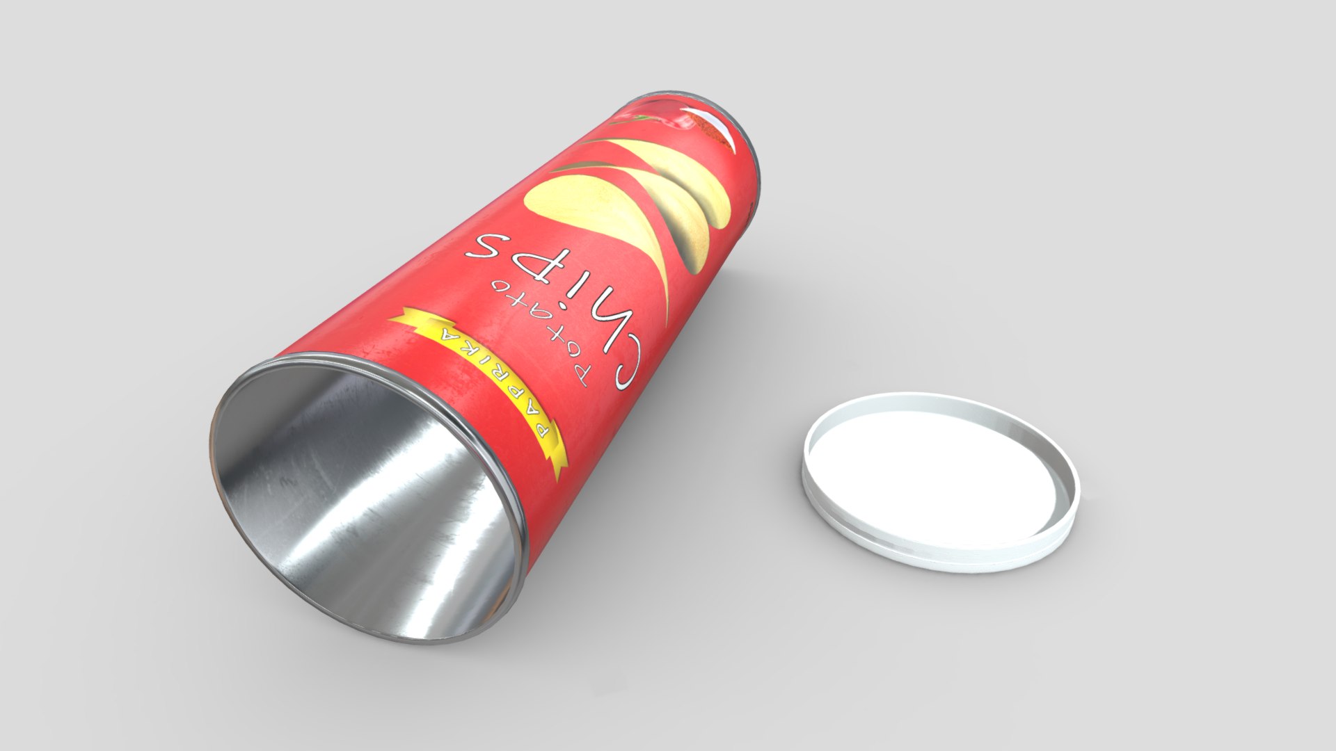 Potato Chips Tube Open 3D TurboSquid 2167128