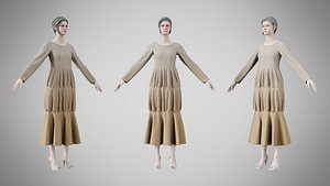 Dress 25 Grullo 3D