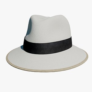 Realistic Fedora Hat 3D model