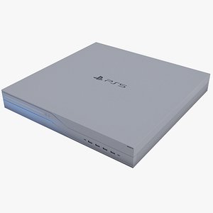 sony playstation 5 white 3D model