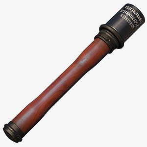 german stick 3d obj