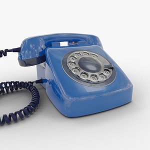 Vintage Rotary Telephone 3D model