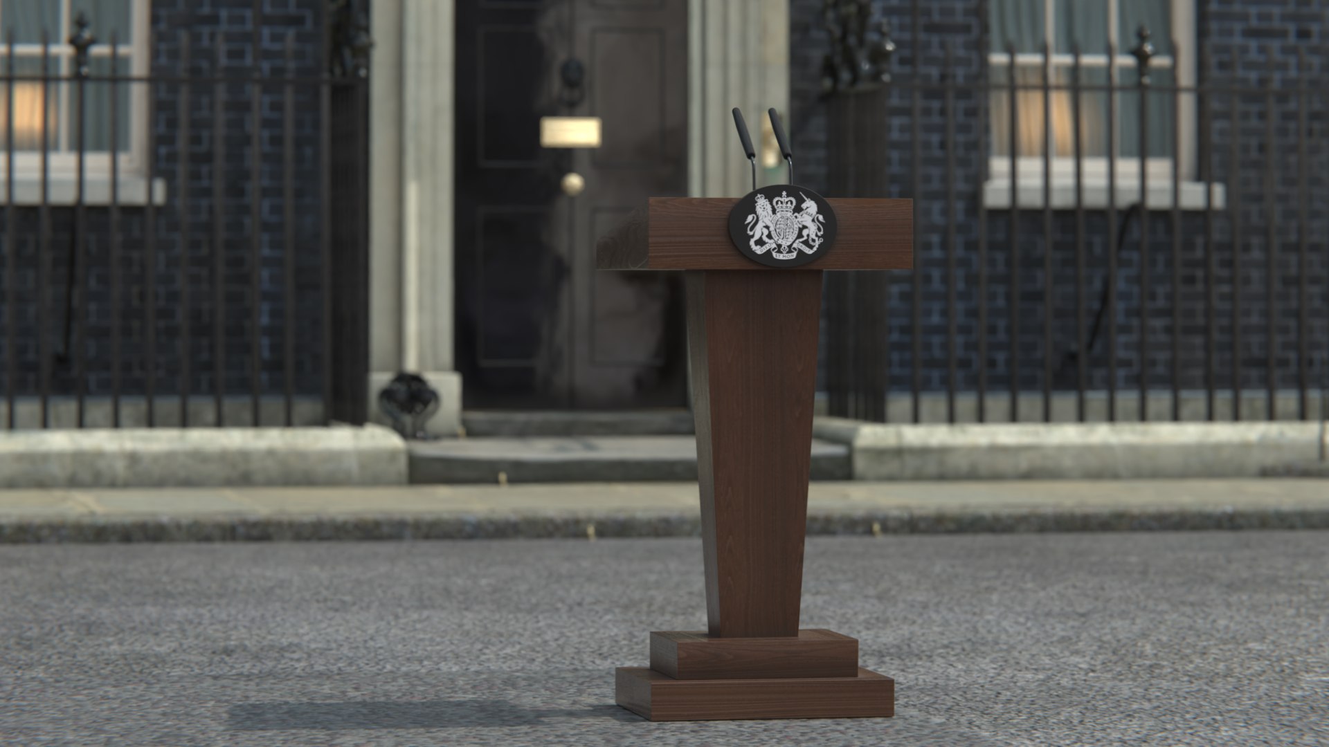 3D Prime Ministers Lecterns PBR Model TurboSquid 2203850