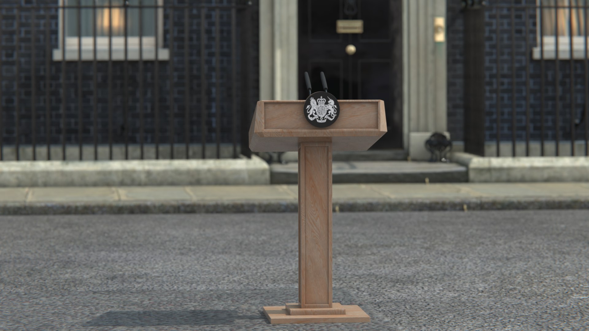 3D Prime Ministers Lecterns PBR Model TurboSquid 2203850