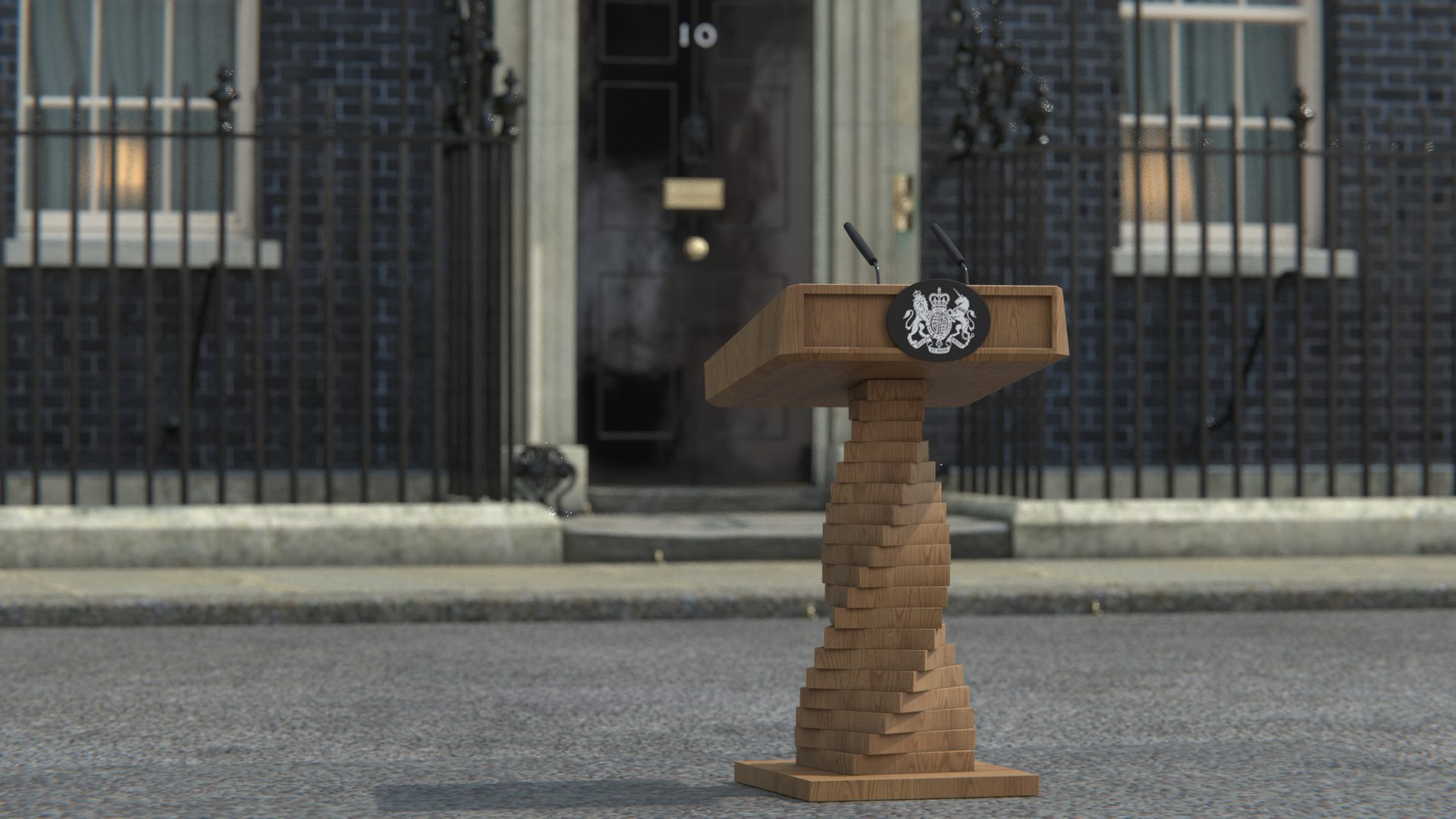 3D Prime Ministers Lecterns PBR Model TurboSquid 2203850