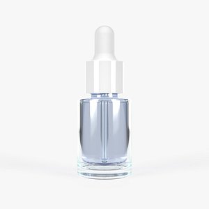 Glass dropper bottle container for skincare