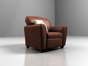 leather chair 3d max