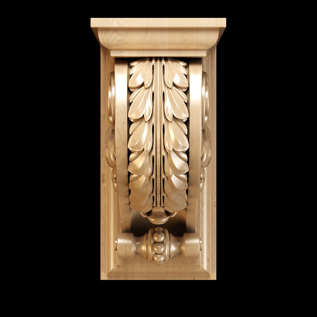 Bracket Carving Classical 3D Model - TurboSquid 1552682