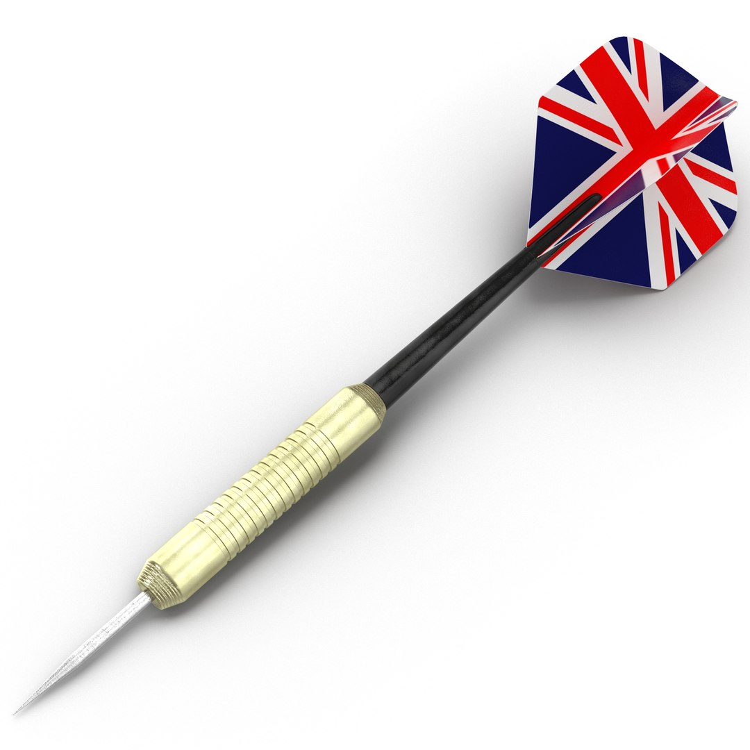 Dart Needle England 3D Model 3D model preview