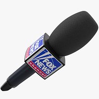 Fox News Reporter Microphone Square