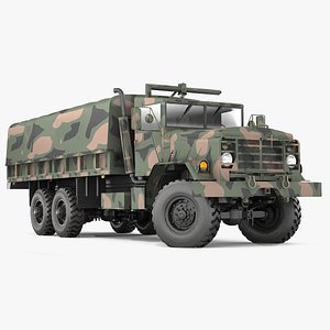 3D M 929 vehicle canuflag model