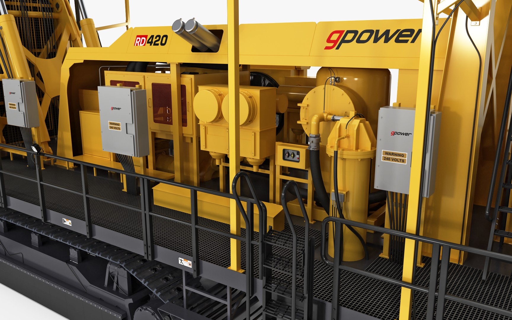 3D Rotary Blasthole Drill Rig Model - TurboSquid 2081794
