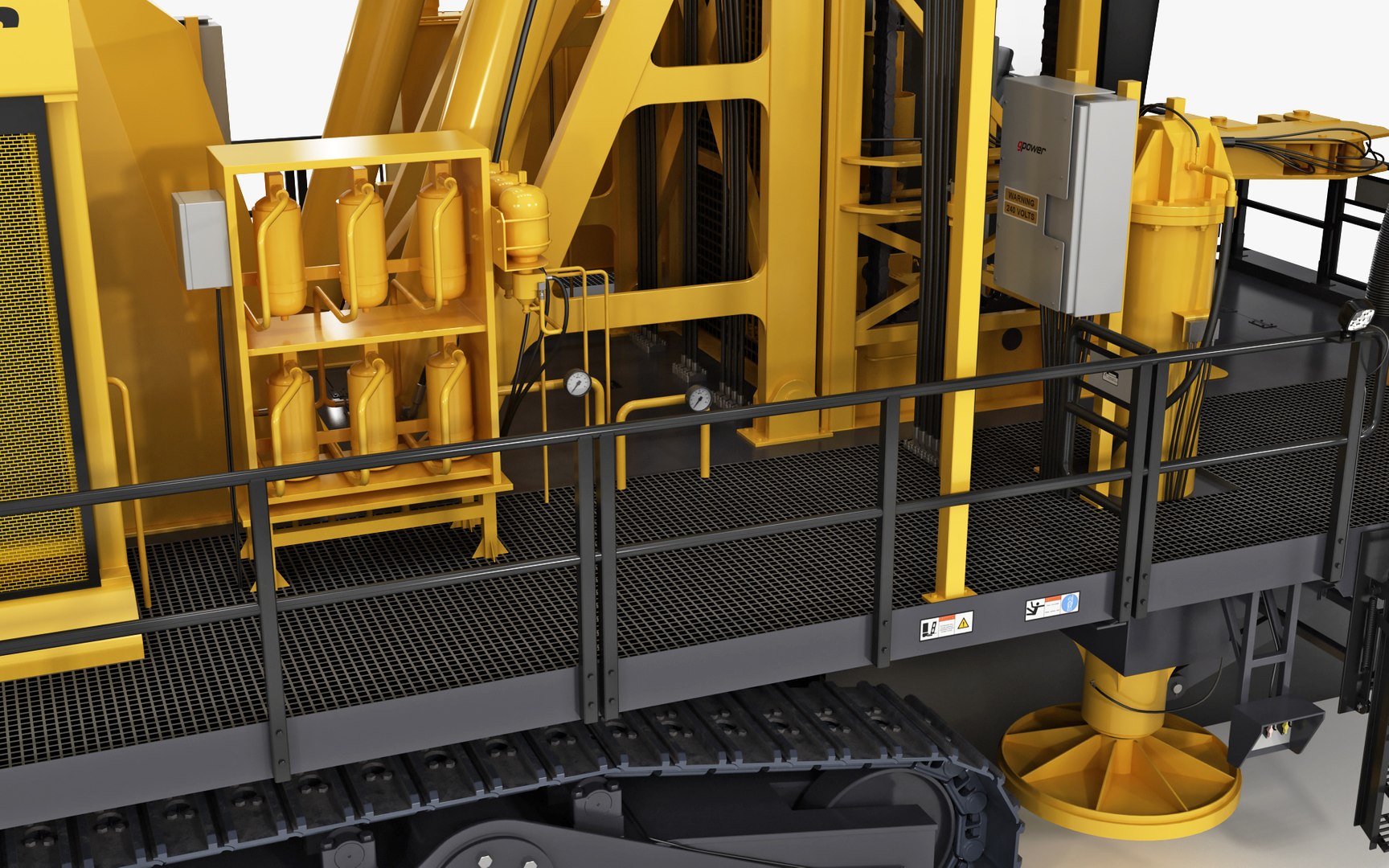 3D Rotary Blasthole Drill Rig model - TurboSquid 2081794