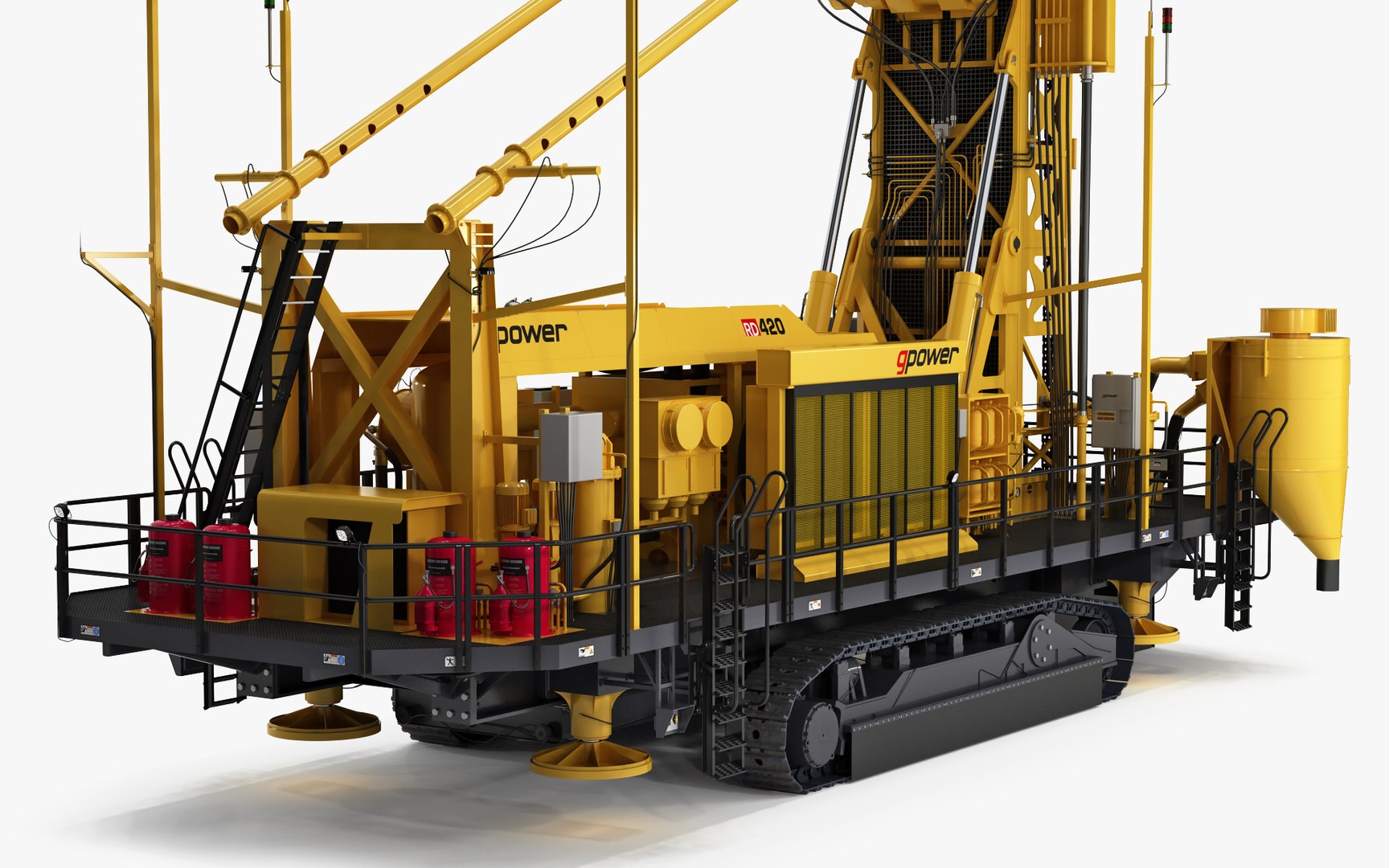 3D Rotary Blasthole Drill Rig model - TurboSquid 2081794