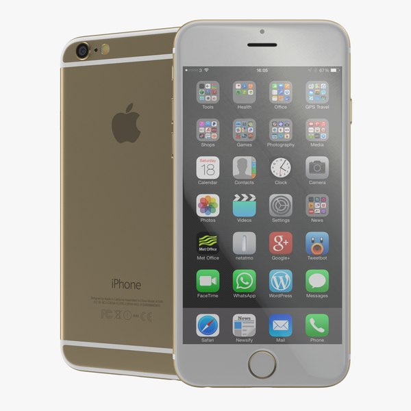 iphone 6 gold 2 c4d