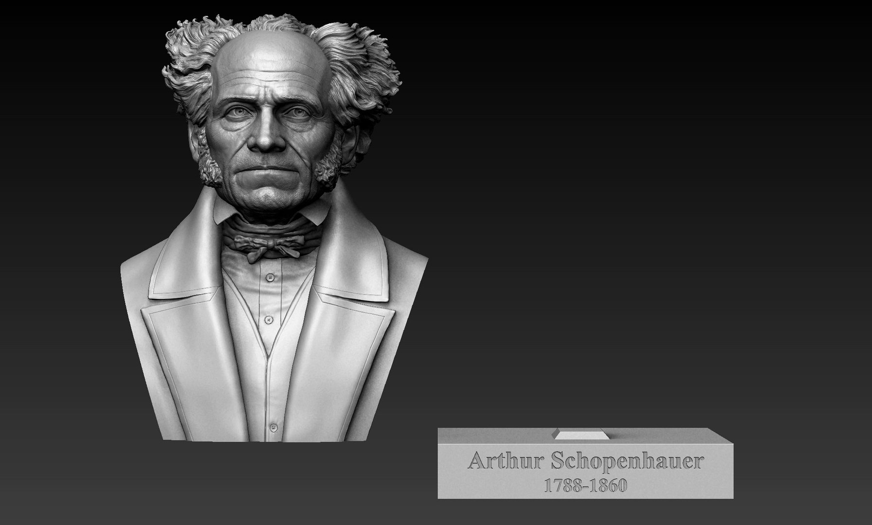 Arthur Schopenhauer model https://p.turbosquid.com/ts-thumb/3X/PSWkCd/AL/zbrushd3ocument/jpg/1677699599/1920x1080/fit_q87/bb3fb7d4326516f704811fb5faf4ae95290ac5b5/zbrushd3ocument.jpg
