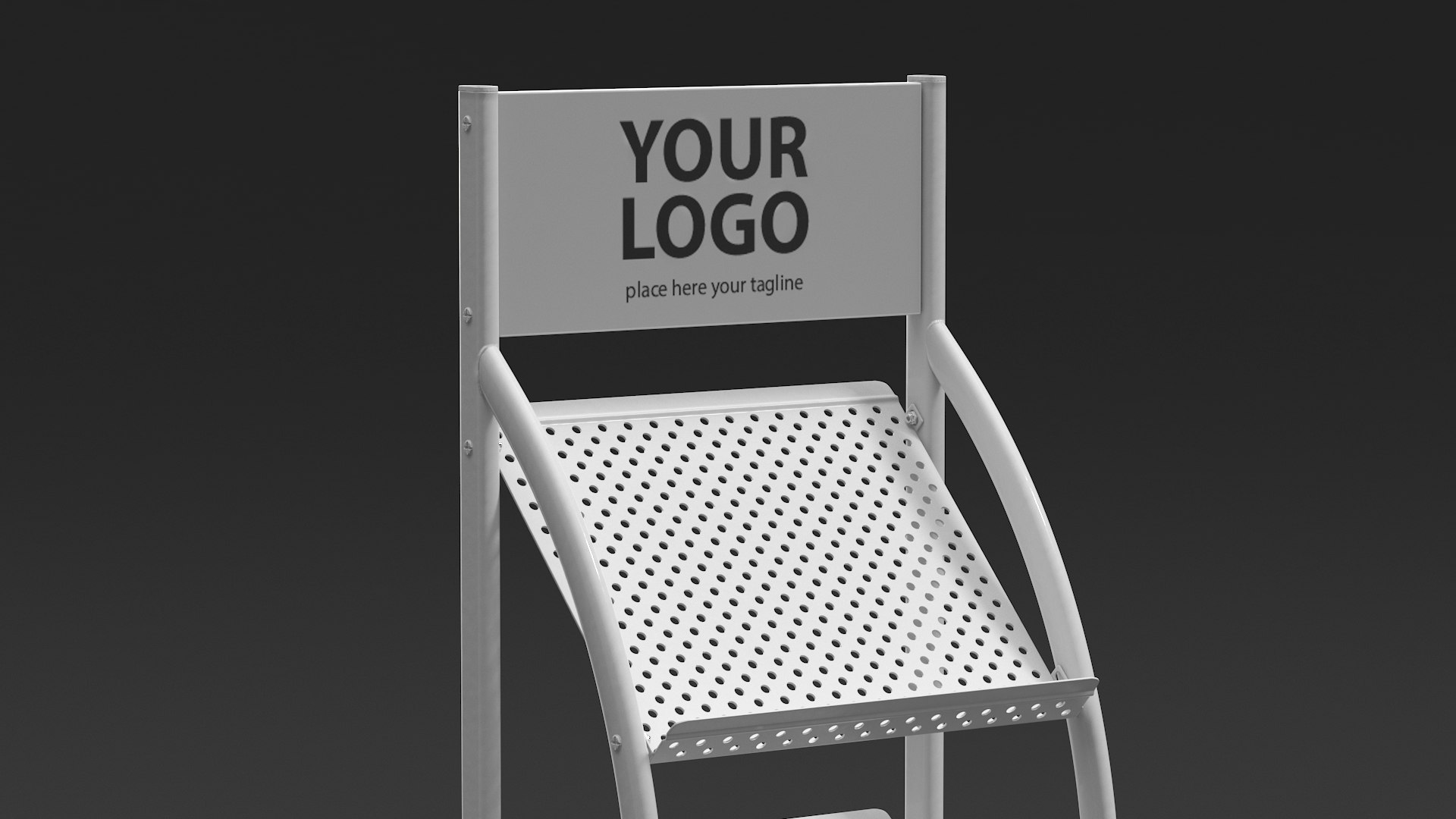 White Magazine Rack Mockup 3D Model - TurboSquid 2069303