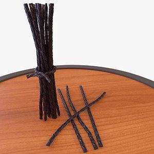 3D black licorice halloween model