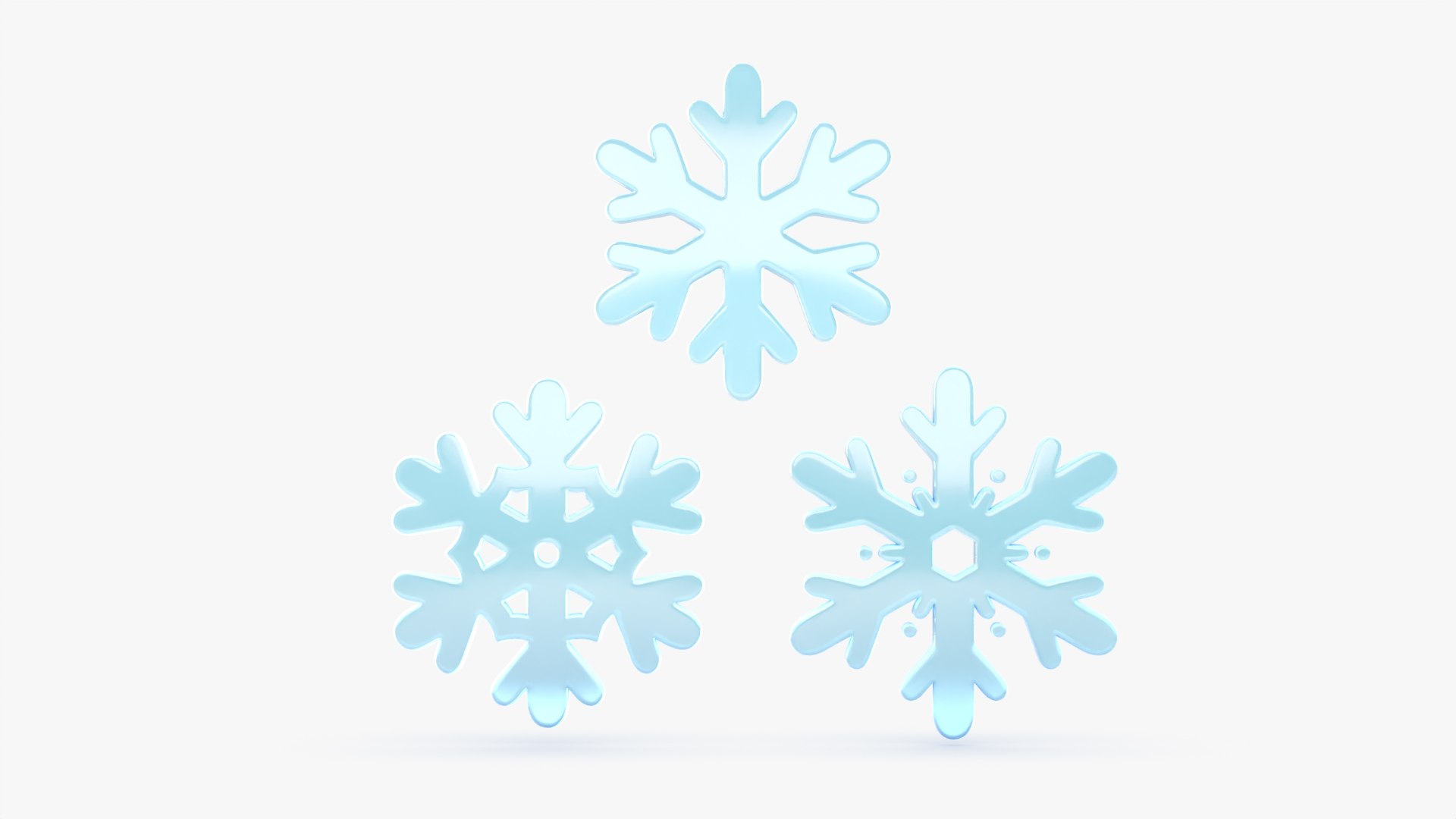 3D Cartoon Snowflakes A Model - TurboSquid 2314144