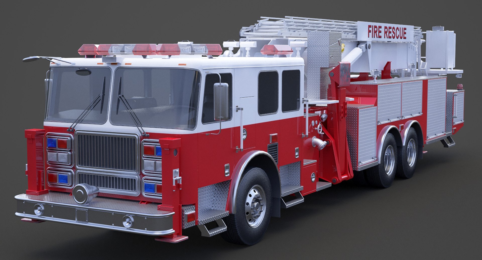 Fire Truck 02 3D Model - TurboSquid 2150634