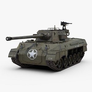 3d m18 tank destroyer hellcat model