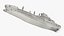 3D US Navy John Lewis Class Fleet Oiler Ship Grey