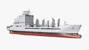 US Navy John Lewis Class Fleet Oiler Ship Grey