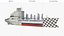 3D US Navy John Lewis Class Fleet Oiler Ship Grey
