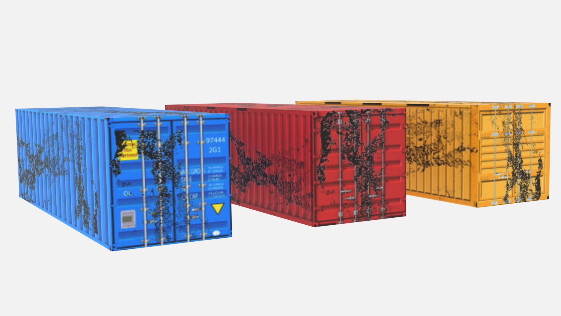 3D Old Container Model - TurboSquid 2032972