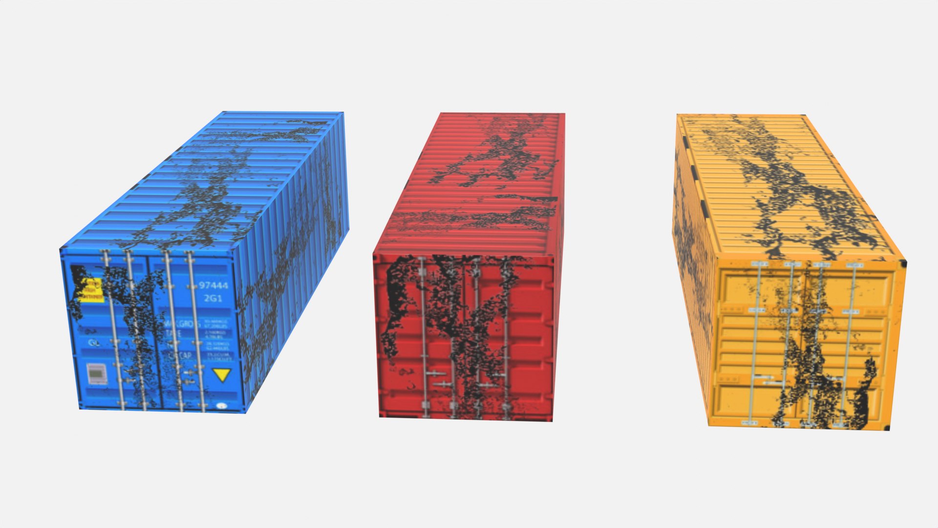 3D Old Container Model - TurboSquid 2032972