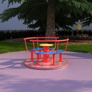 3D playgrounds backyards model