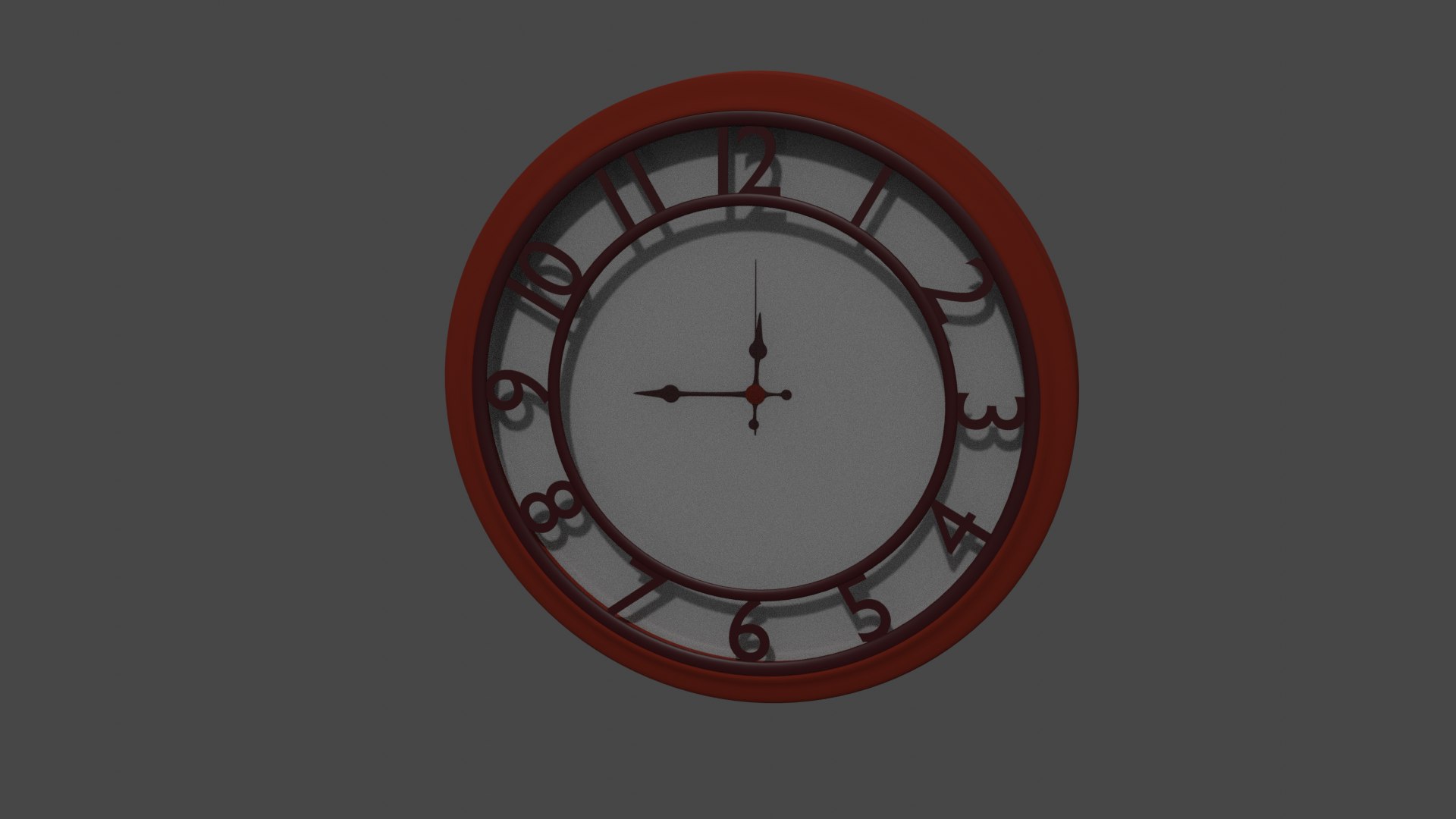 3D Wall Clock TurboSquid 1644490   Render1 