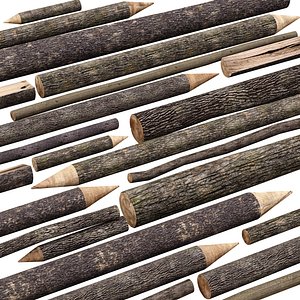 Wooden Plank and  Beam Vol 04  Medieval 3D Asset Pack Low Poly Game Ready 3D