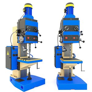 3D model 2N135 Drill vertical press - Industrial machine tool