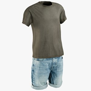 realistic men s shorts model