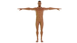 Versatile Nude Male Perfect for Various Creative Applications