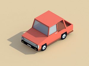cartoon city car 3D model
