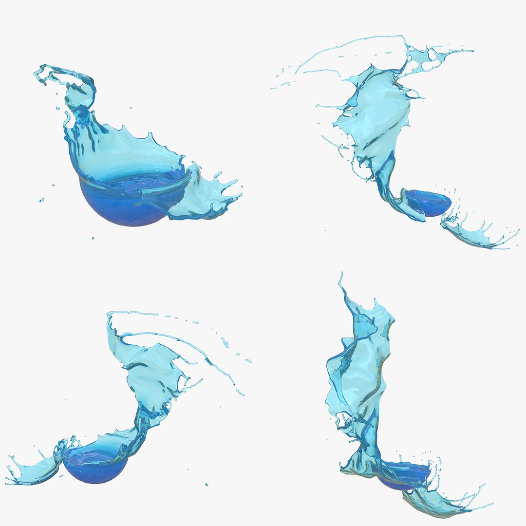 3D Model Splash Collection Pack 11 - TurboSquid 2369386