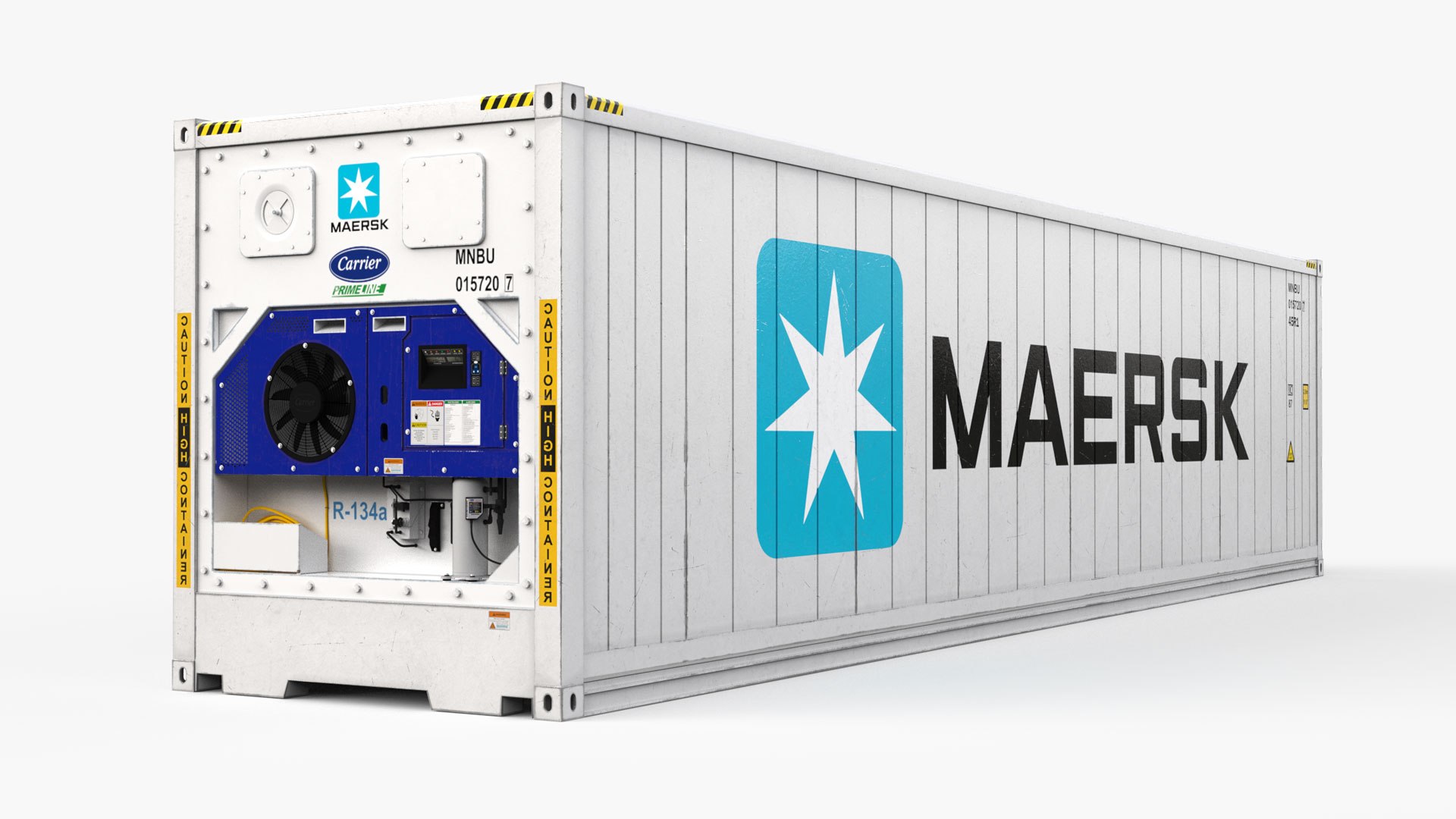 3D 40feet MAERSK Container Reefer CARRIER TurboSquid 2147439