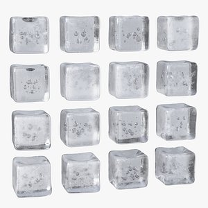 Realistic Ice Cubes 3D