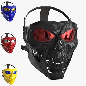 Skull Mask 4 colors 3D model