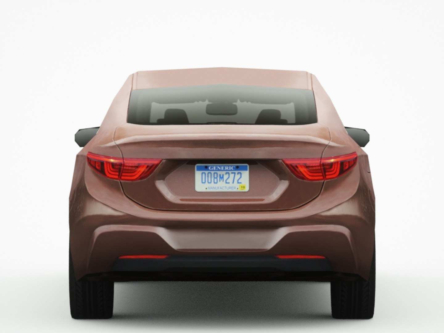 3d model of generic sedan v13