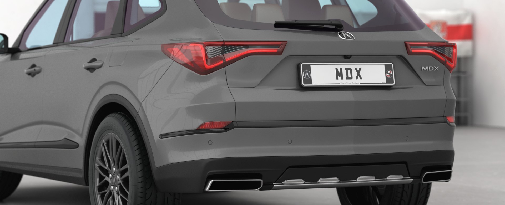 Acura MDX 2022 Opening doors and trunk 3D TurboSquid 1749135