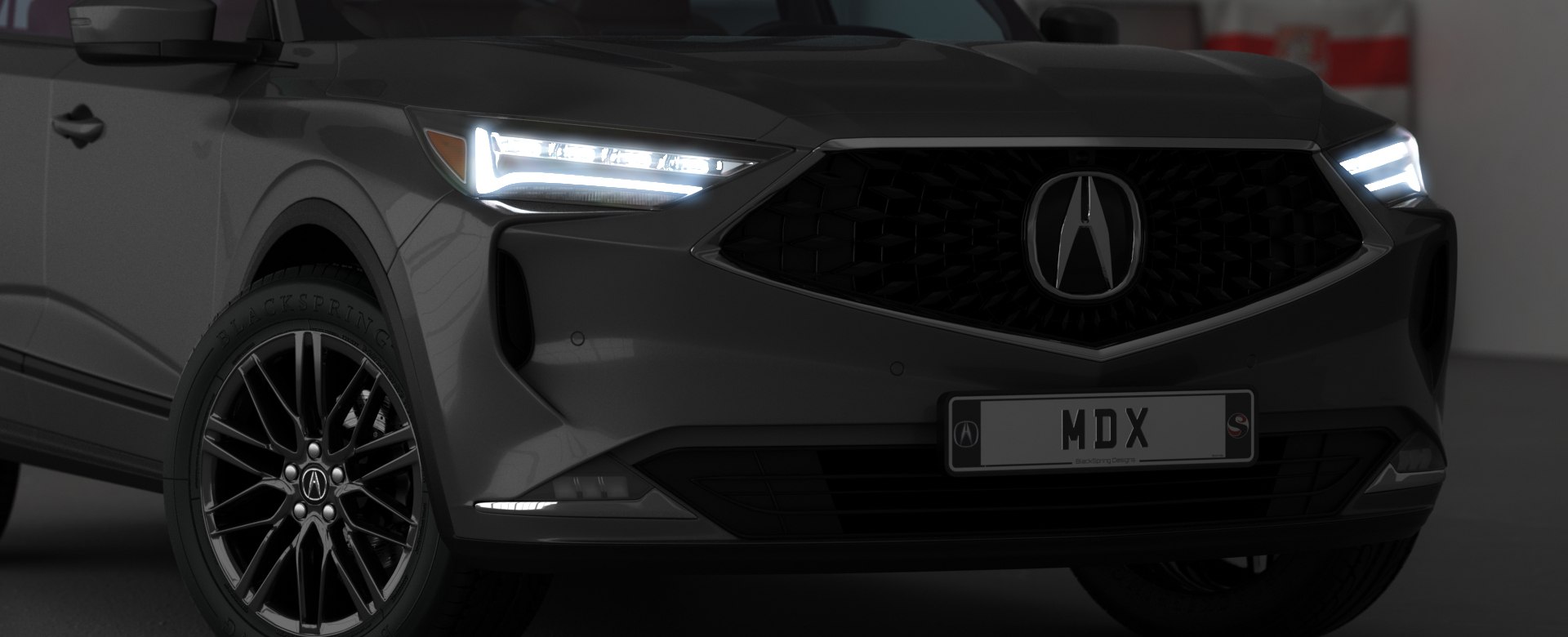 Acura MDX 2022 Opening doors and trunk 3D TurboSquid 1749135