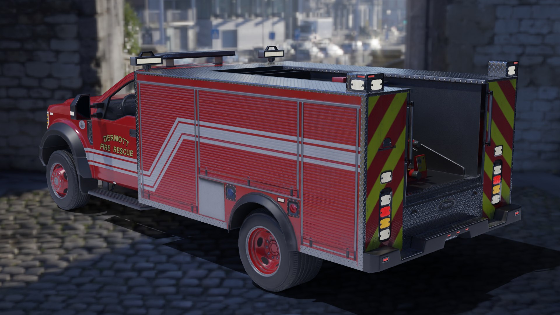 3D Model Rescue Truck - TurboSquid 2253228
